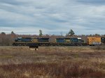 CSXT 9280 Leads L072 at the Passadumkeag Bog